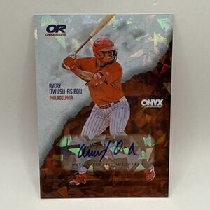 2024 Onyx Rips Baseball Avery Owusu-Asiedu Autograph /465 Philadelphia Phillies